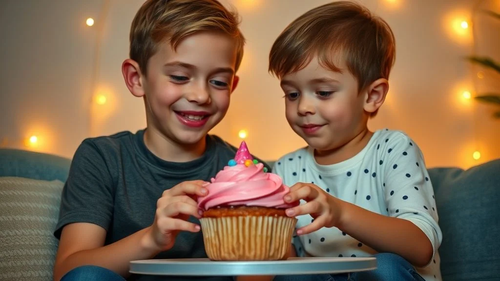 Irmão e irmã brincando com brinquedos