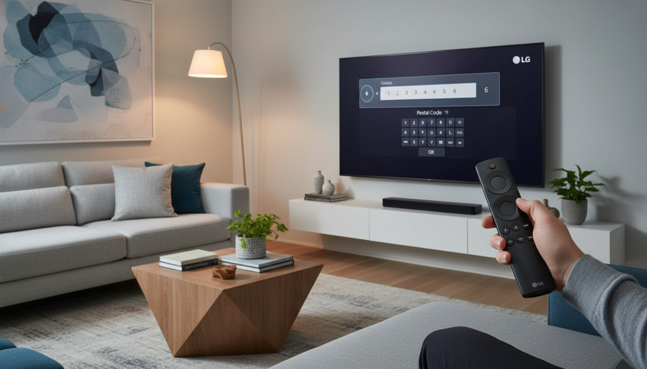 codigo postal da area de serviço tv lg