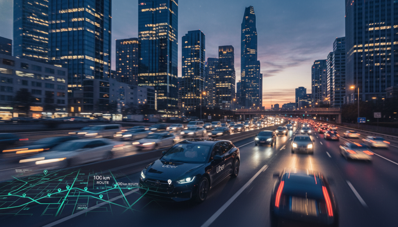 quanto custa 100 km de uber