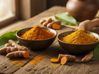 cúrcuma e açafrão da terra são a mesma coisa