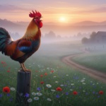 galo cantando fora de hora