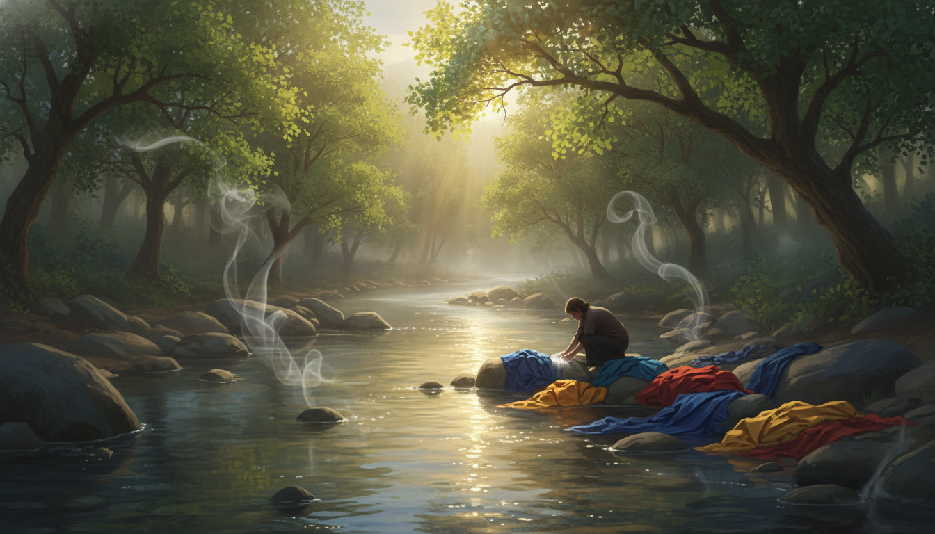 o que significa sonhar lavando roupa no mundo espiritual