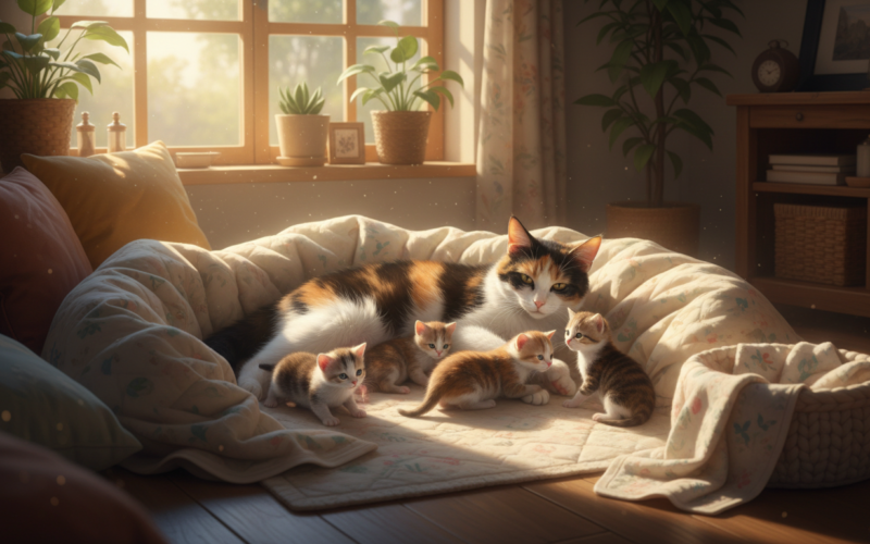 sonhar com gata parindo