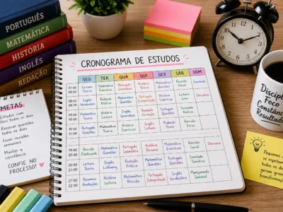 Como montar um cronograma de estudos perfeito