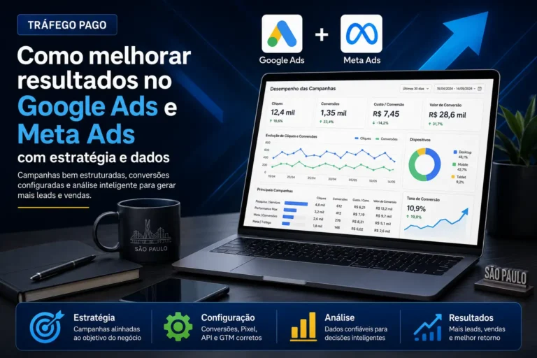 Como melhorar resultados no Google Ads e Meta Ads com estratégia e dados